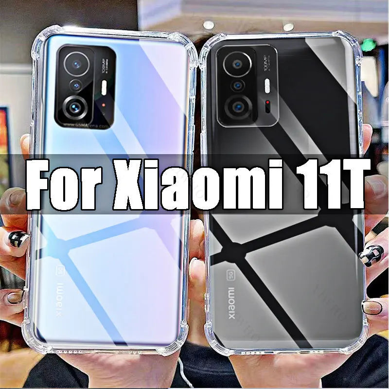 For Xiaomi 11T Clear Phone Soft Case HD Transparent for Xiaomi 11 T 6.67" 21081111RG Shockproof Anti-Scratch Covers Shell Safety