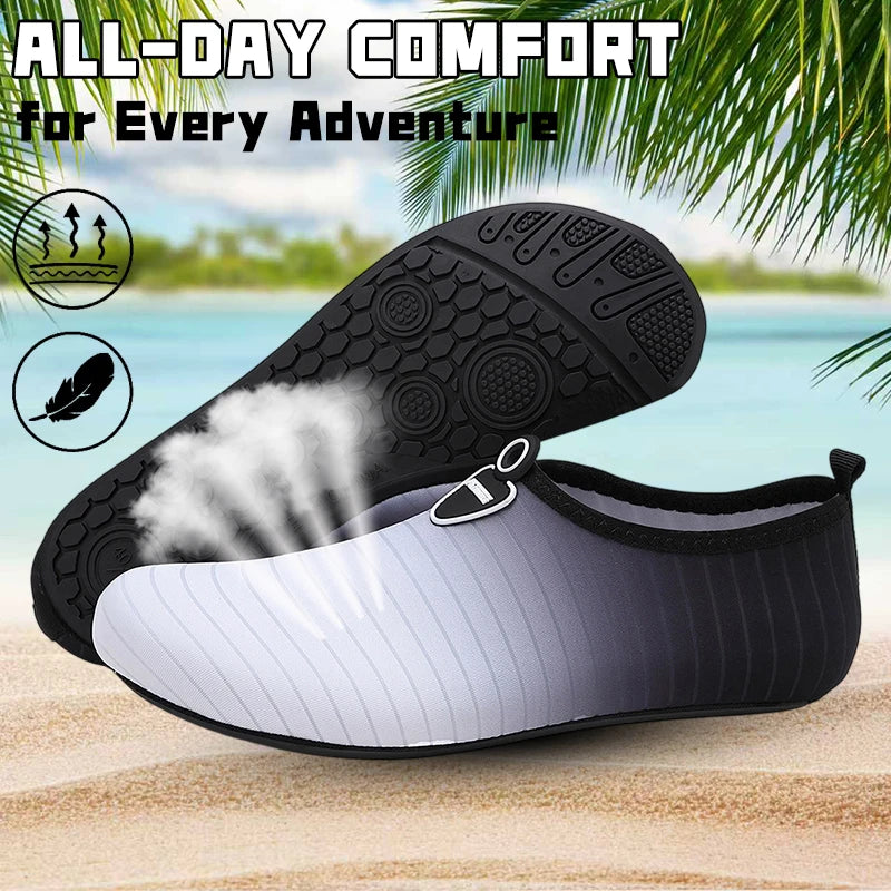 Unisex Water Shoes Soft Beach Non-Slip Aqua Shoes Quick Dry Breathable Swimming Diving Snorkeling Sneaker Socks Slipper