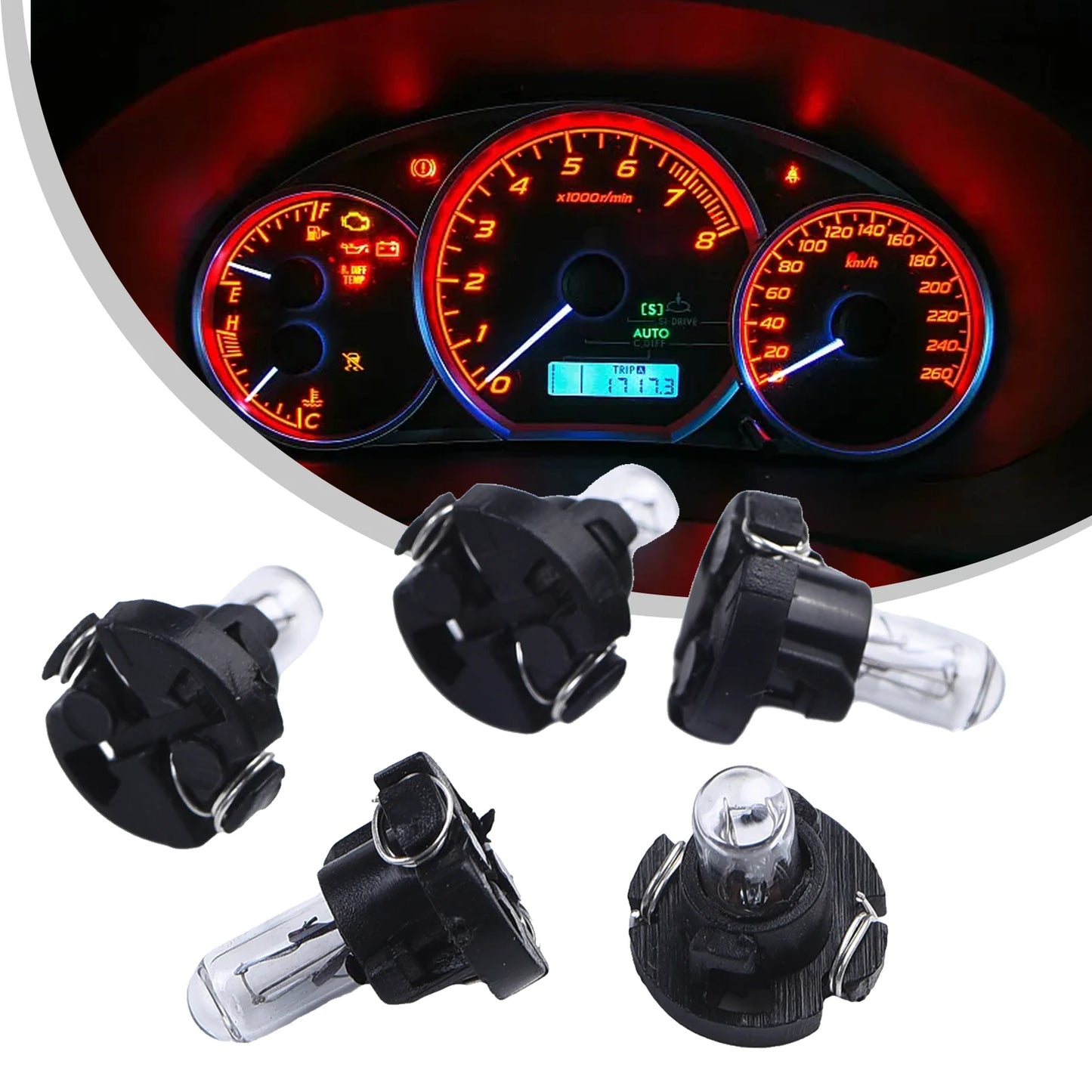 5/10Pcs T3 T4.2 Led Bulbs Car Interior Lights Auto Warming Indicator Lamp 12V 4300K Yellow Warm LIght For Car