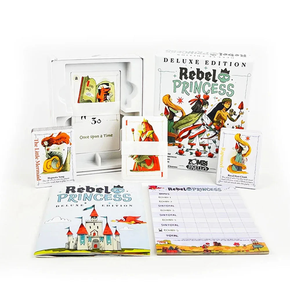 REBEL PRINCESS Deluxe Board Card Game Ultimate Family Party Trick-Taking Fun for 3-6 Players