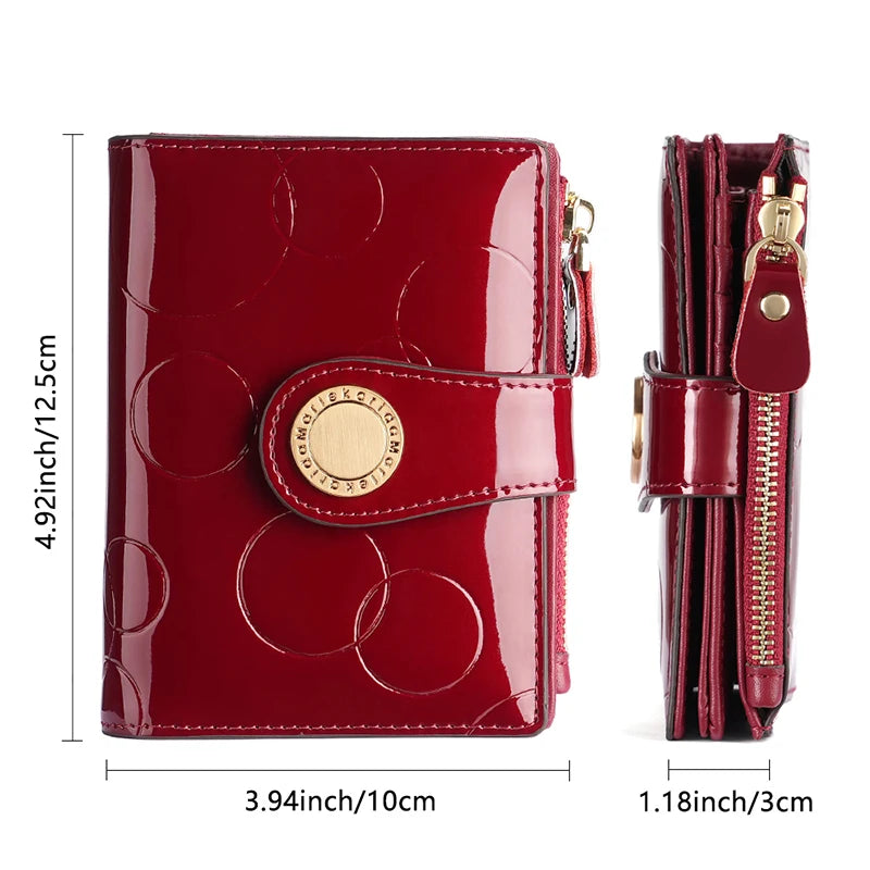 Luxury Designer Wallet for Women Portable Short Bags RFID Blocking Card Holder Purses with Zip Leather Wallets and Handbags
