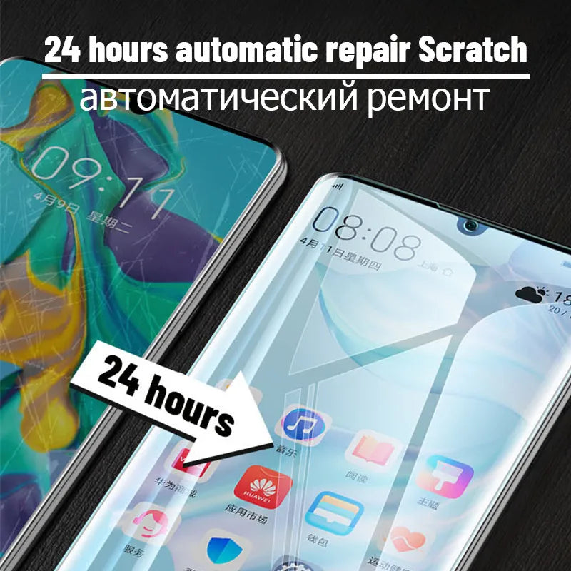 5Pcs Hydrogel Film For Honor P30 P40Pro 30 50 60 70 90 V40 7T 30Pro 40 Nova7 8 3D 70 90Lite Play 40S 40C 5G 50 Screen Protector 
