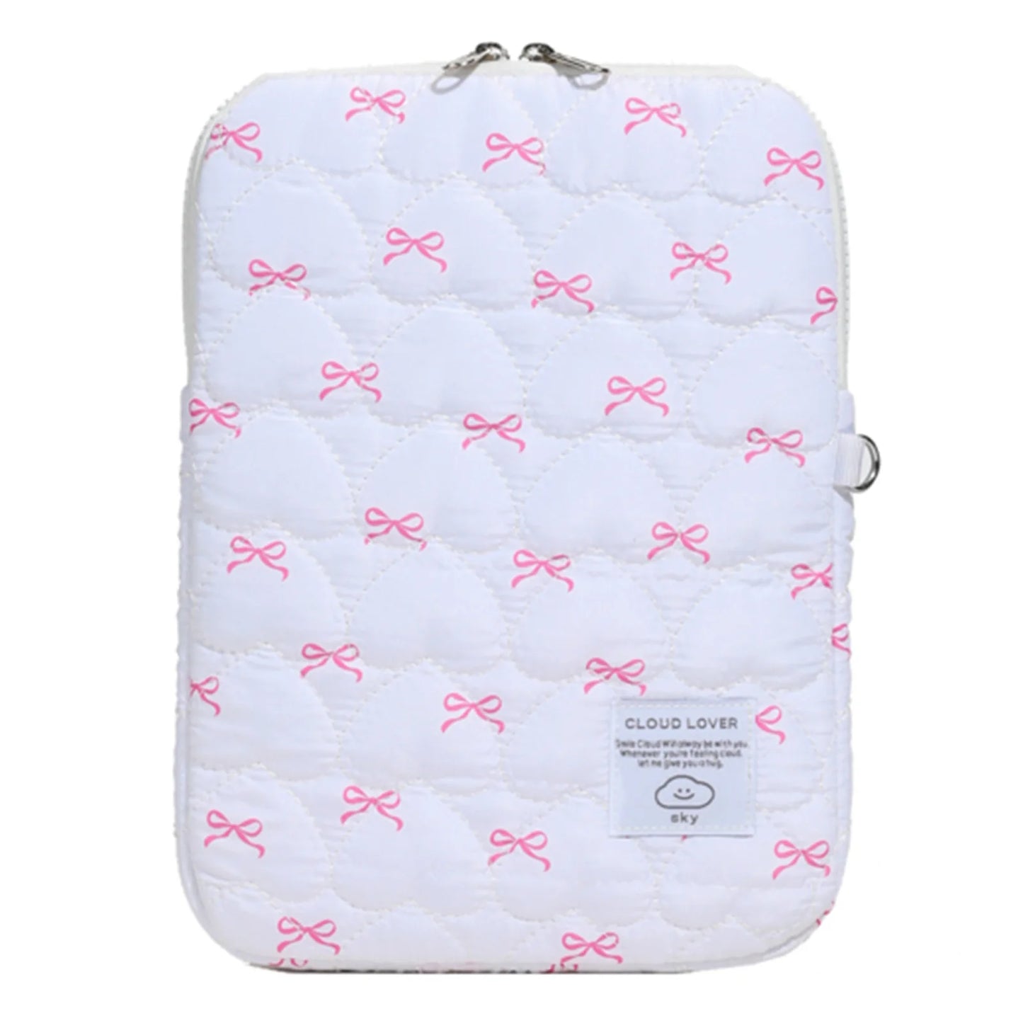 Flower Printed Laptop Sleeve Case Bag for Quilted Protective Laptop Case Computer Sleeve Clutches for 11-15 Inch Laptop Tablet