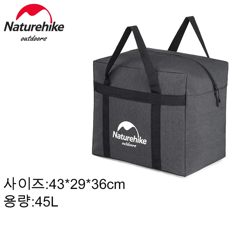 Naturehike Folding Large Capacity Storage Bags 45L 100L Carry Bag Camping Accessories Travel Bag for Family Outdoor Activities
