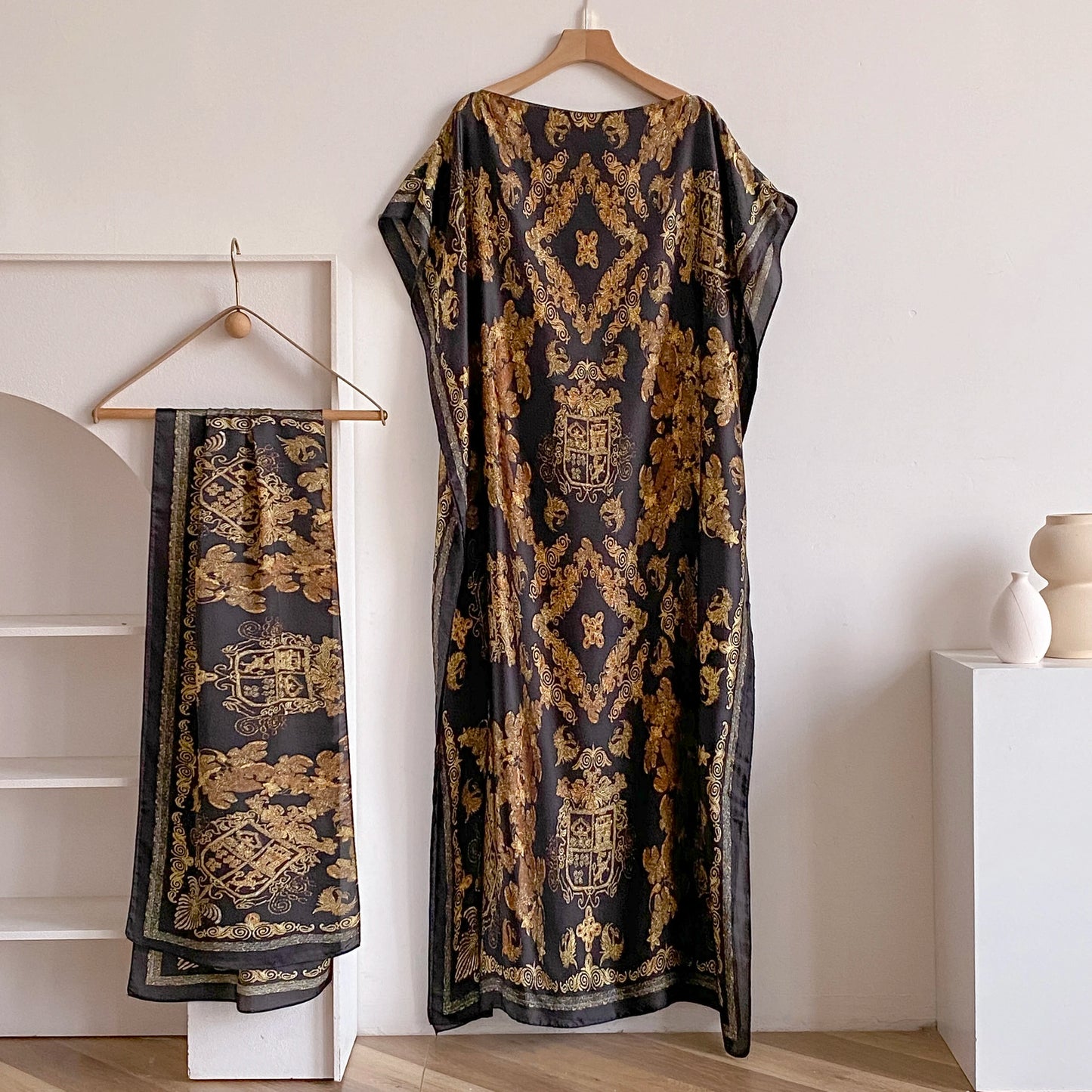 Summer Beach New Fashion African Dresses For Women Elegant Printed Muslim Lady Long Hijab Kaftan Dress Oversize Kuwait Abaya