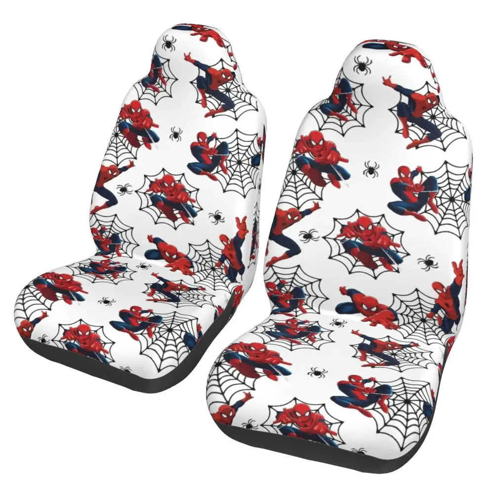 Spidey Spiderman Universal Car Seat Cover for most cars Suitable For All Kinds Models Superheros Seat Covers Polyester Fishing