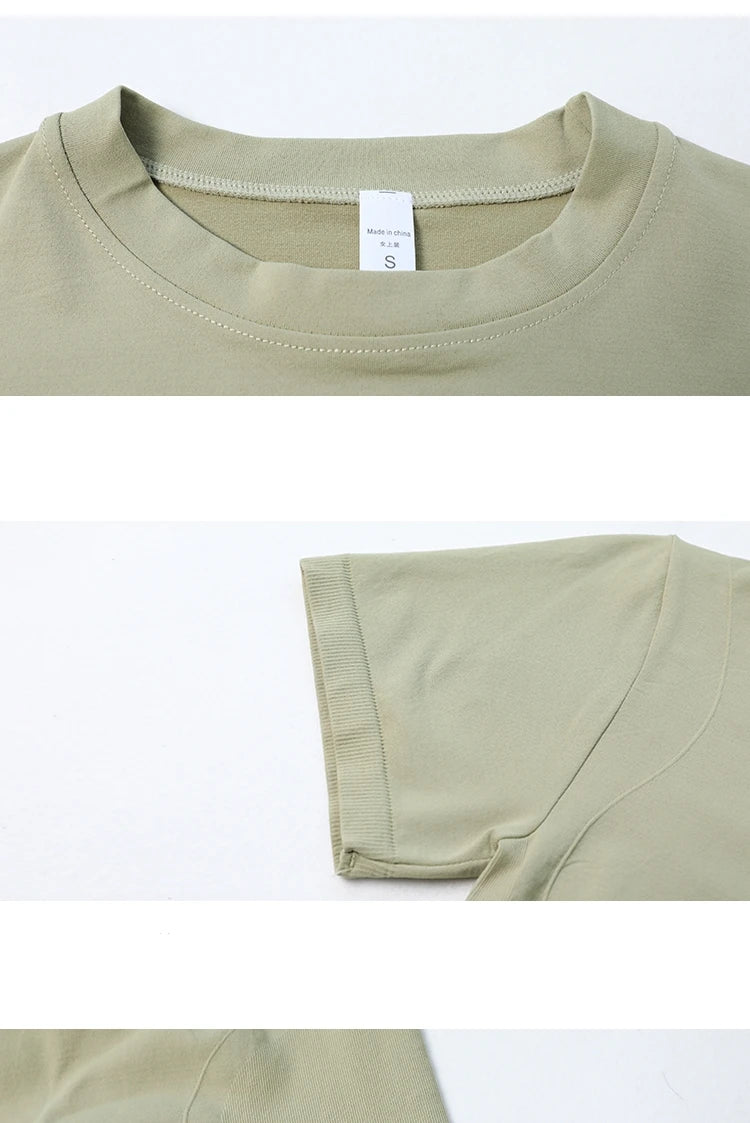 Fitness breathable short-sleeved yoga wear female tops high elasticity running quick-drying clothes sports tights t-shirt