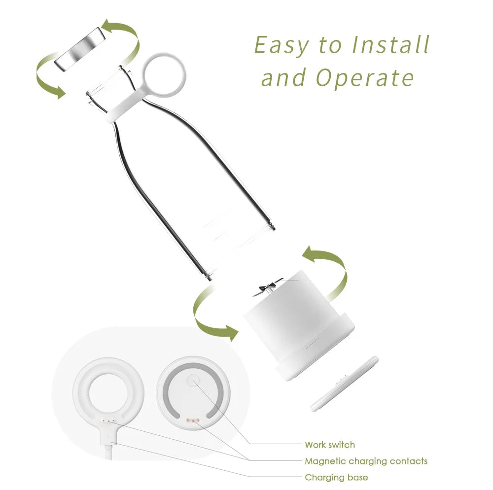 New Mini Portable Blender Electric Juicer Fruit Mixers Fruit Home Smoothies Mixer Multifunctional Juice Maker Machine Blender