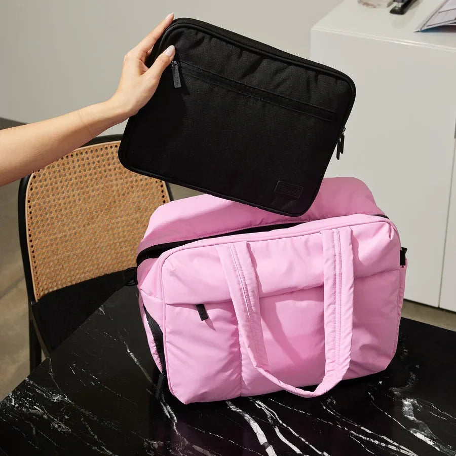 Duffel Weekender Bag Large Capacity Women Multifunction Leisure Travel Puffer Tote Gym Bag Carry on Bag with A Shoe Compartment