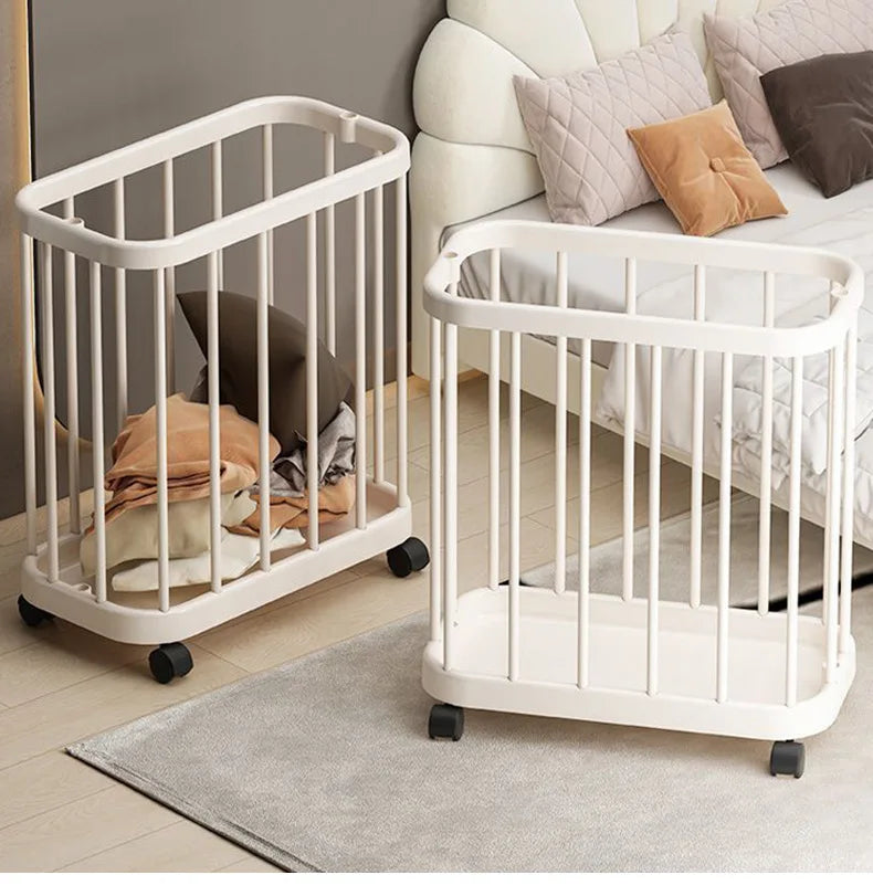 Home Portable Yoga Mat, Fitness Equipment Storage Basket, Snacks and Toys Storage Cart, Large Capacity Storage Clothes Rack