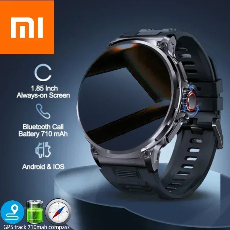 Xiaomi 2025 NEW 1.85-inch ultra HD smartwatch, GPS track HD Bluetooth call; 710 mah large battery 400+ dial, suitable for Huawei