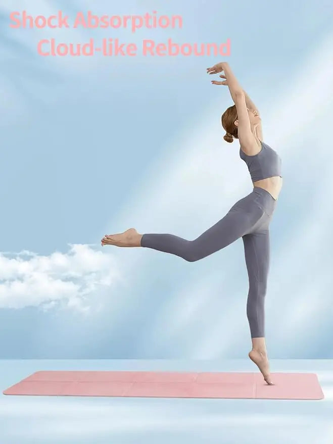 4MM Thick Convenient Yoga Mats Soft Anti Slip EVA Ultralight Indoor Fitness Exercise Foldable Gym Pilates Mat Fitness Equipment