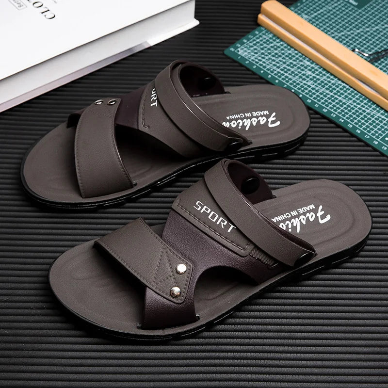 Summer Men Sandals Open Toe Flat Mens Casual Shoes Outdoor Walking Sandals for Men Beach Shoes sandalias hombre Men slippers