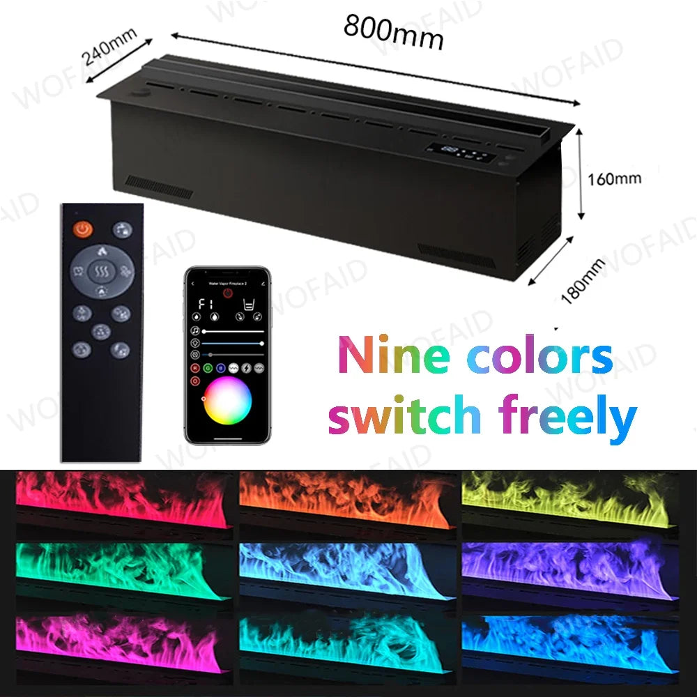 WOFAID 5 Year Warranty 3d Automizing Water Vapor Electric Fireplace Artificial Fire Flame for Living Room Decoration Fireplace
