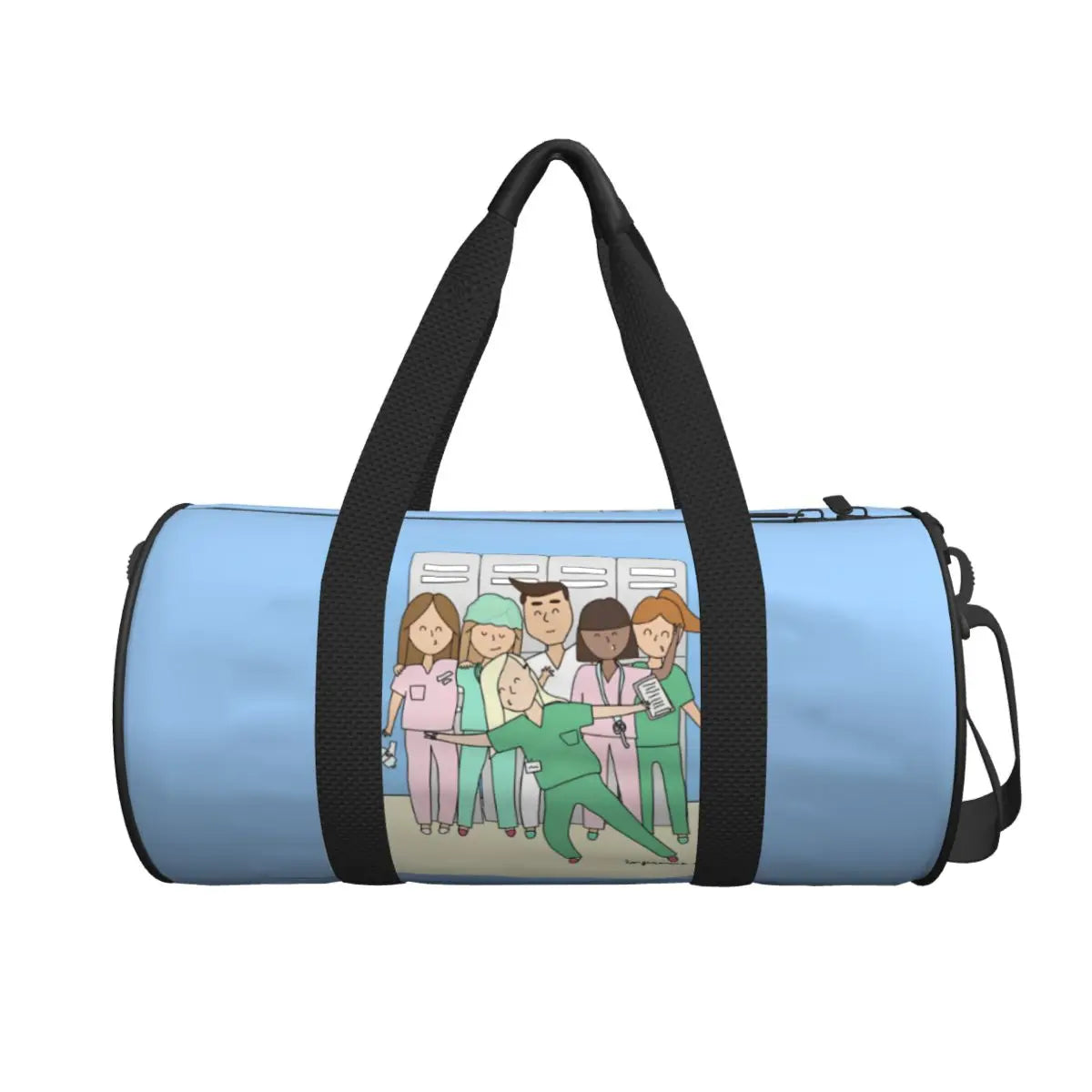Couple Travel Bag Enfermera En Apuros Doctor Nurse Gym Bag Large Oxford Custom Handbag Colorful Casual Sports Bag