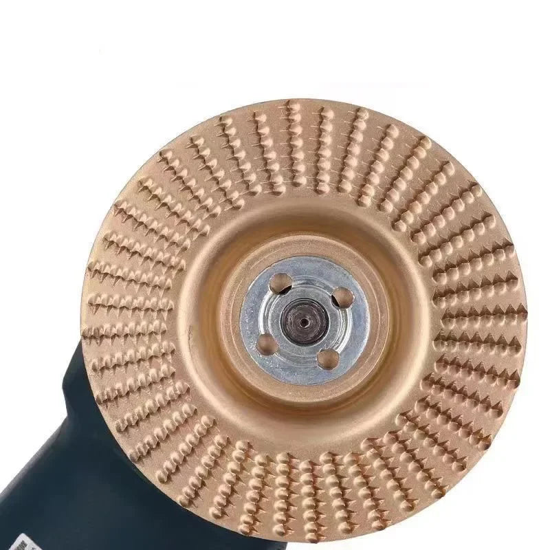 3 pieces of wood polishing tools,including angle grinder, burr grinding disc, burr grinding wheel, and woodworking grinding tool