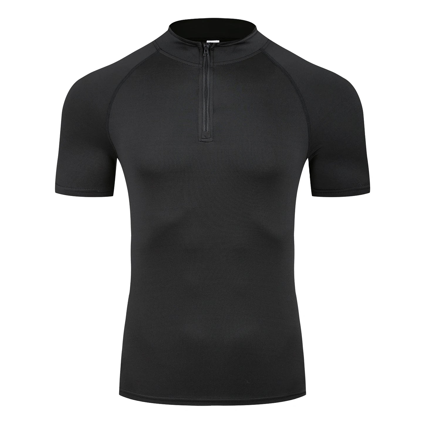 Mens Sportswear Trainning & Exercise T-Shirts Compression Fitness Short Sleeve Sports Polo Shirts Quick Dry Tight Gym Clothing