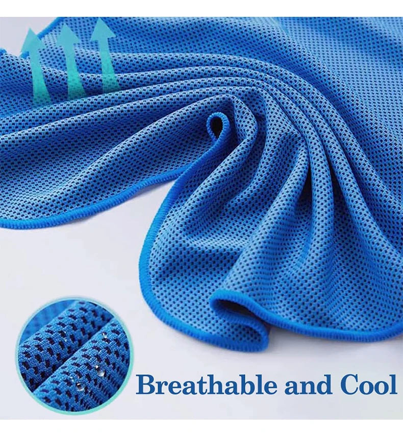 Cooling Hoodie Towel- Hood Towel, Evaporative Cool Technology, Cools Instantly When Wet, , Great for Sports, Fitness, Gym