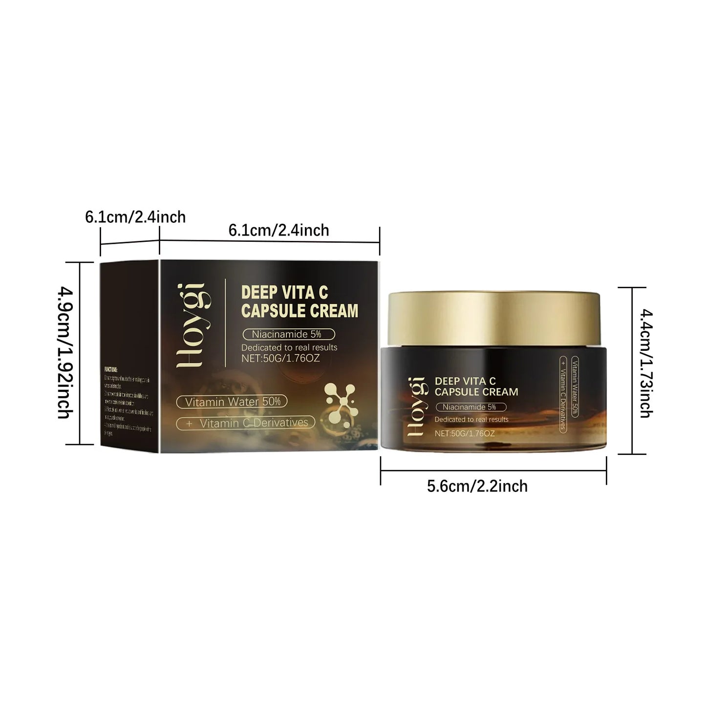 Deep Vita C Capsule Cream Collagen Face Moisturizer Anti Aging Gel Firming Repairing Fade lines Hydrating Skin Care Products