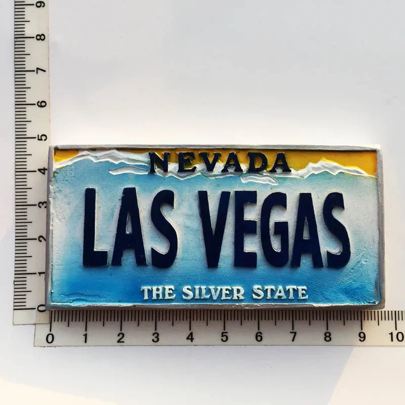 World Tourism Fridge Magnet Souvenir USA Las Vegas Florida Cultural Landscape Refrigerator Stickers Gift Set Home Decoration