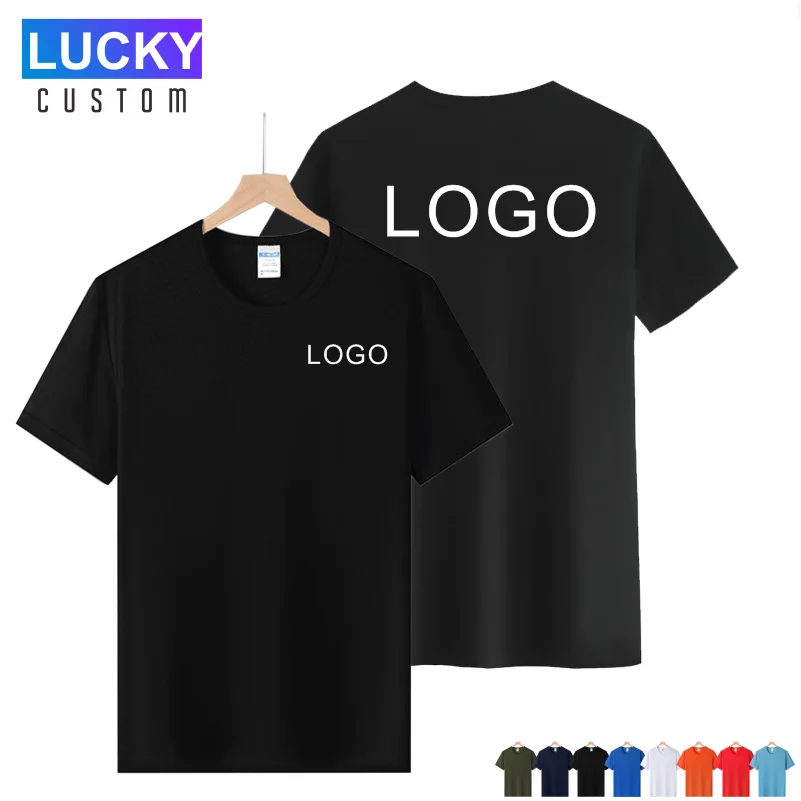 Customized Logo Quick Drying T-shirt Printing Exclusive 3D Photo Text DlY Advertising short sleeved Men's AndWomen's Top