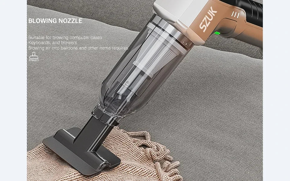 SZUK 9998700PA Cordless Car Vacuum Cleaner Portable Handheld Mini Wireless High Suction Cleaning Machine Vacuum Cleaner for Car
