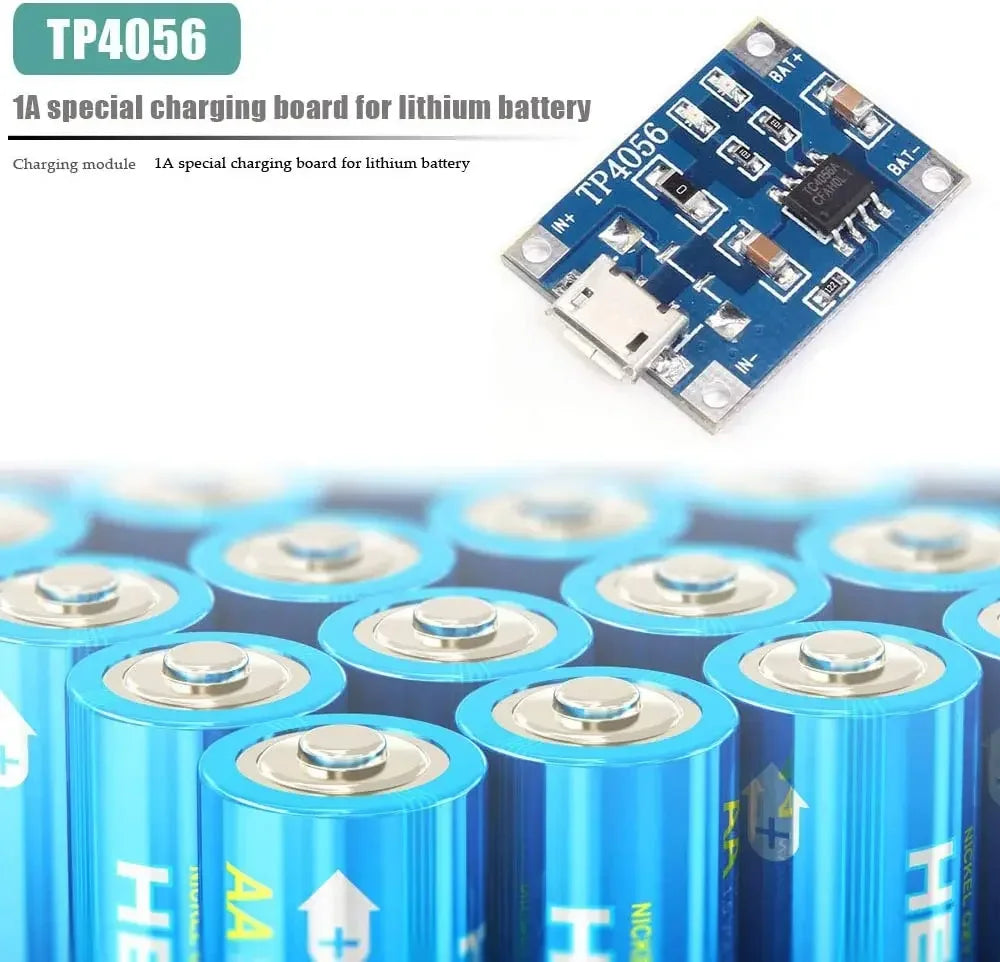 1-20PCS Type-c/Micro/Mini USB 5V 1A 18650 TP4056 Lithium Battery Charger Module Charging Board With Protection Function Li-ion