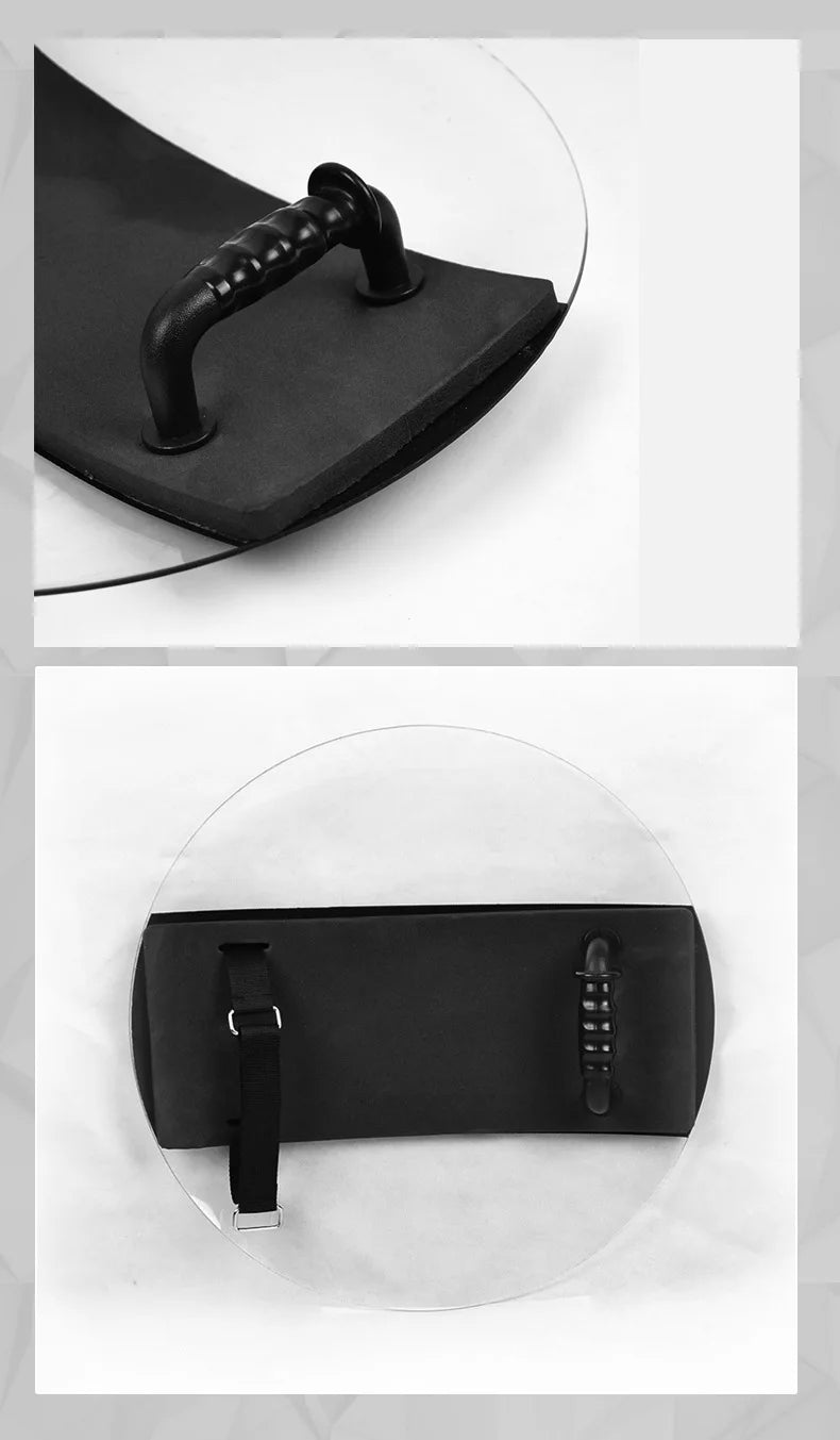 Security Round Explosion-proof Riot Shield Transparent PC Protective Shield Security Equipment