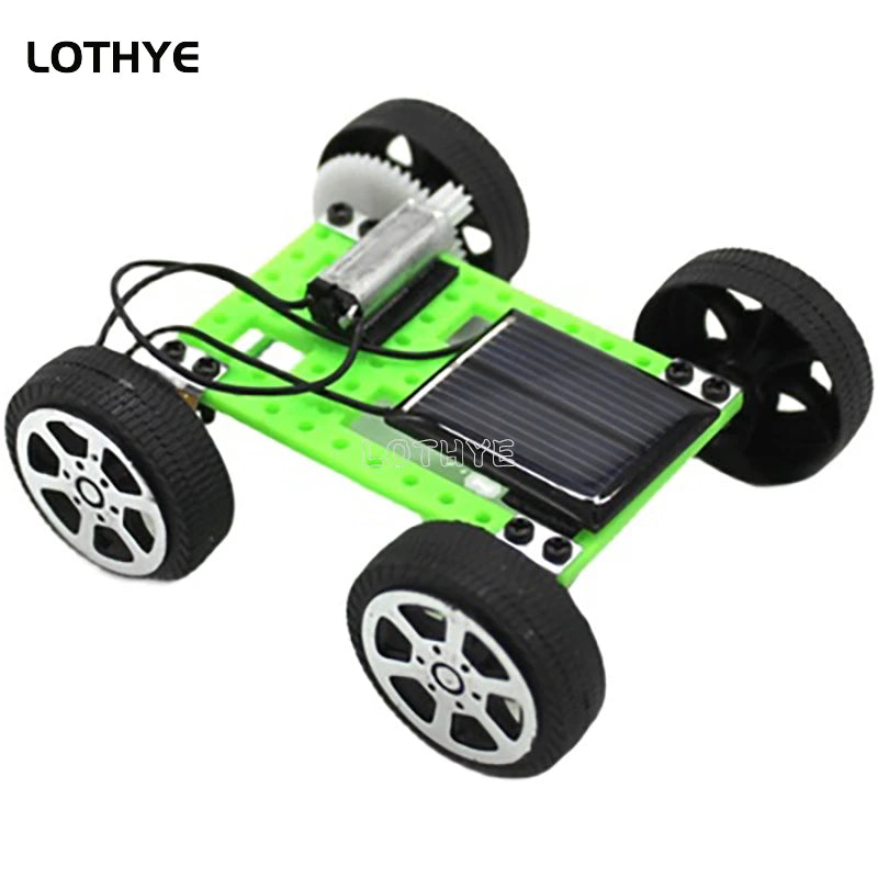Mini DIY Solar Toy Car Powered Car Kit Children's Educational Gadgets Hobby Fun Children's Toy Robot Car Kit Gift