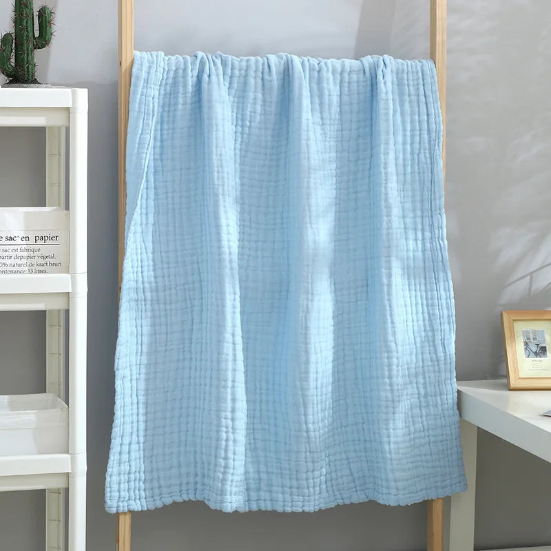 Baby BathTowel Boys Girls 100% Cotton Children Baby Towels Blanket For Newborn Bathrobe 6 Layers Gauze Washcloth Infant Swaddle