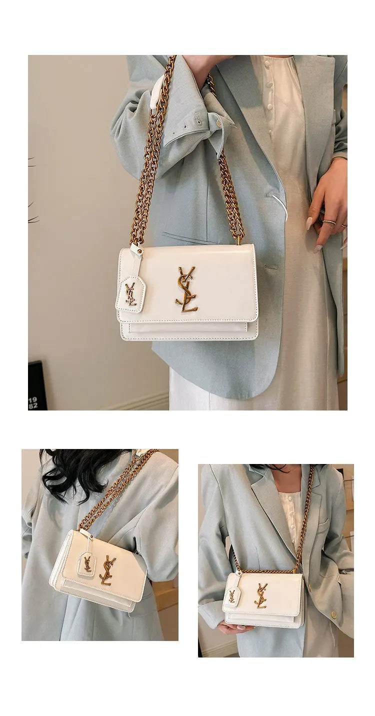 2026 Elegant Leather Diaper Bag Ladies Tote Handbag Shoulder Messenger Crossbody Luxury Brand Designer Classic Popular Versatile