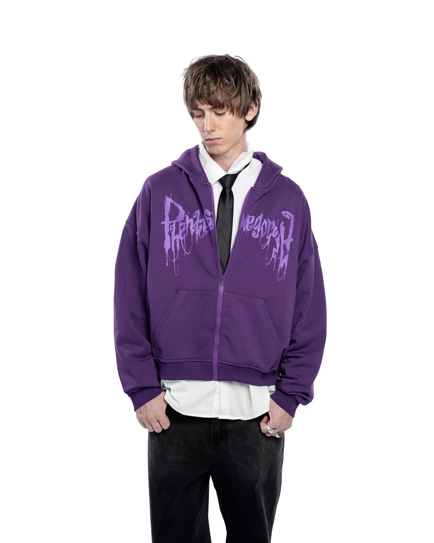 Y2K Retro Zip up Hoodie Men Ghost Wheel Pattern Zipper Sweatshirt High Street Hip Hop Streetwear Oversized Unisex MZLFF Hoodies