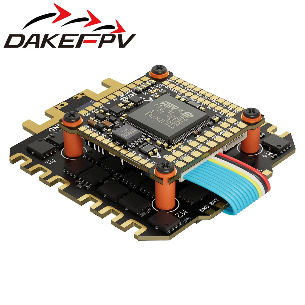 DAKEFPV H743 12S 120A stack ICM42688P H743 flight control FC Flight controller FPV stack for MARK4 13inch FPV Drone frame