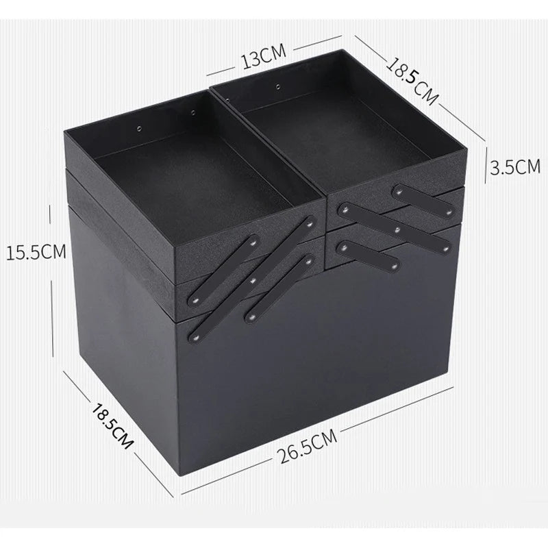 Large Capacity Professional Cosmetic Boxes Portable Zipper Nail Art Kit Organizer Storage Case Women Make Up Handbag Makeup Bags