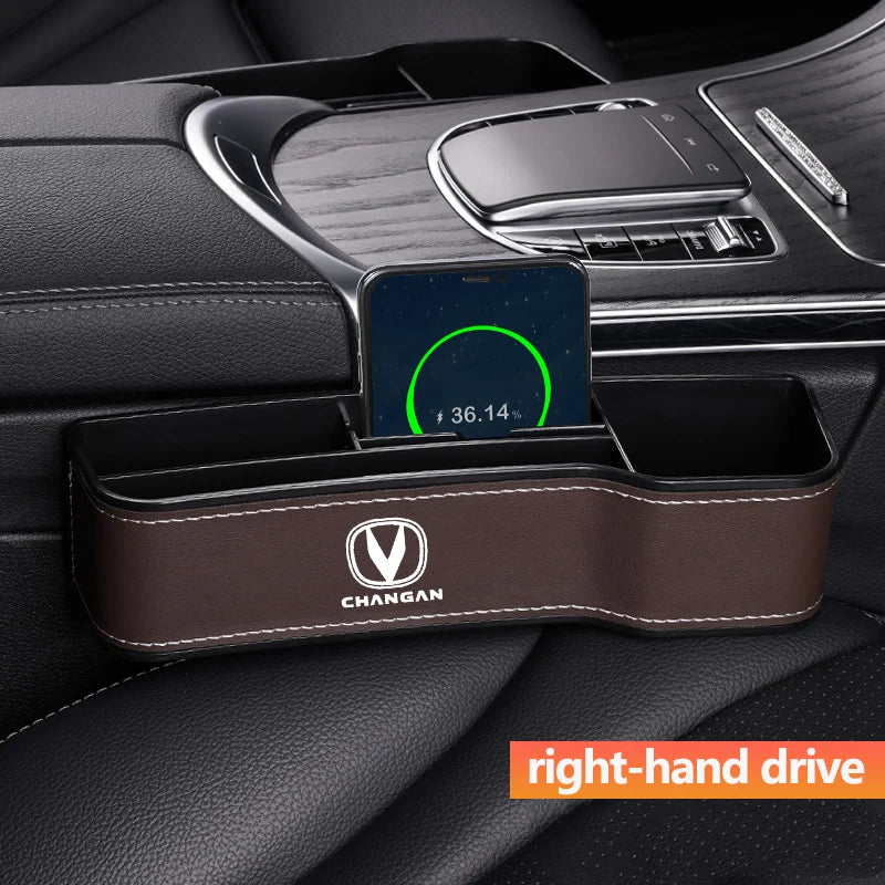 Car Leather Seat Gap Storage Box For changan CS75 PLUS CS95 CS35 alsvin CS15 CS55 Eado changan Car Organizer