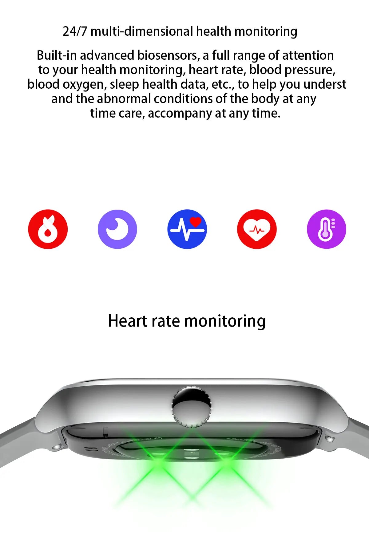 NEW 2.01'' Smartwatch Fitness Tracker Clock Sports Smartband Blood Pressure Monitor Smart Watches for Men Women IOS Android 2026