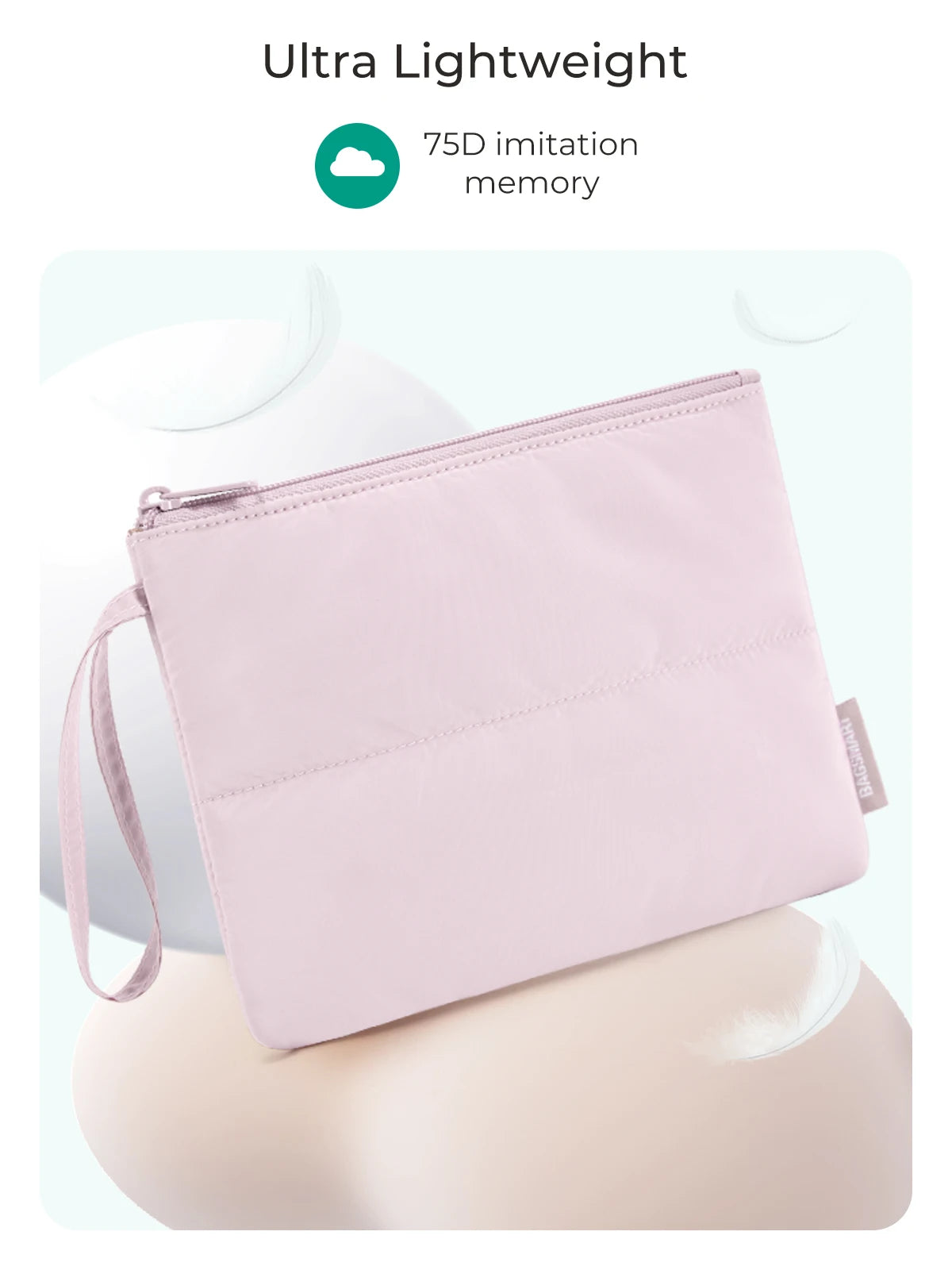 BAGSMART Mini Makeup Bag Portable Cosmetic Storage Bag Earphone Purse Jewelry Organizer Pouch Women Sanitary Napkin