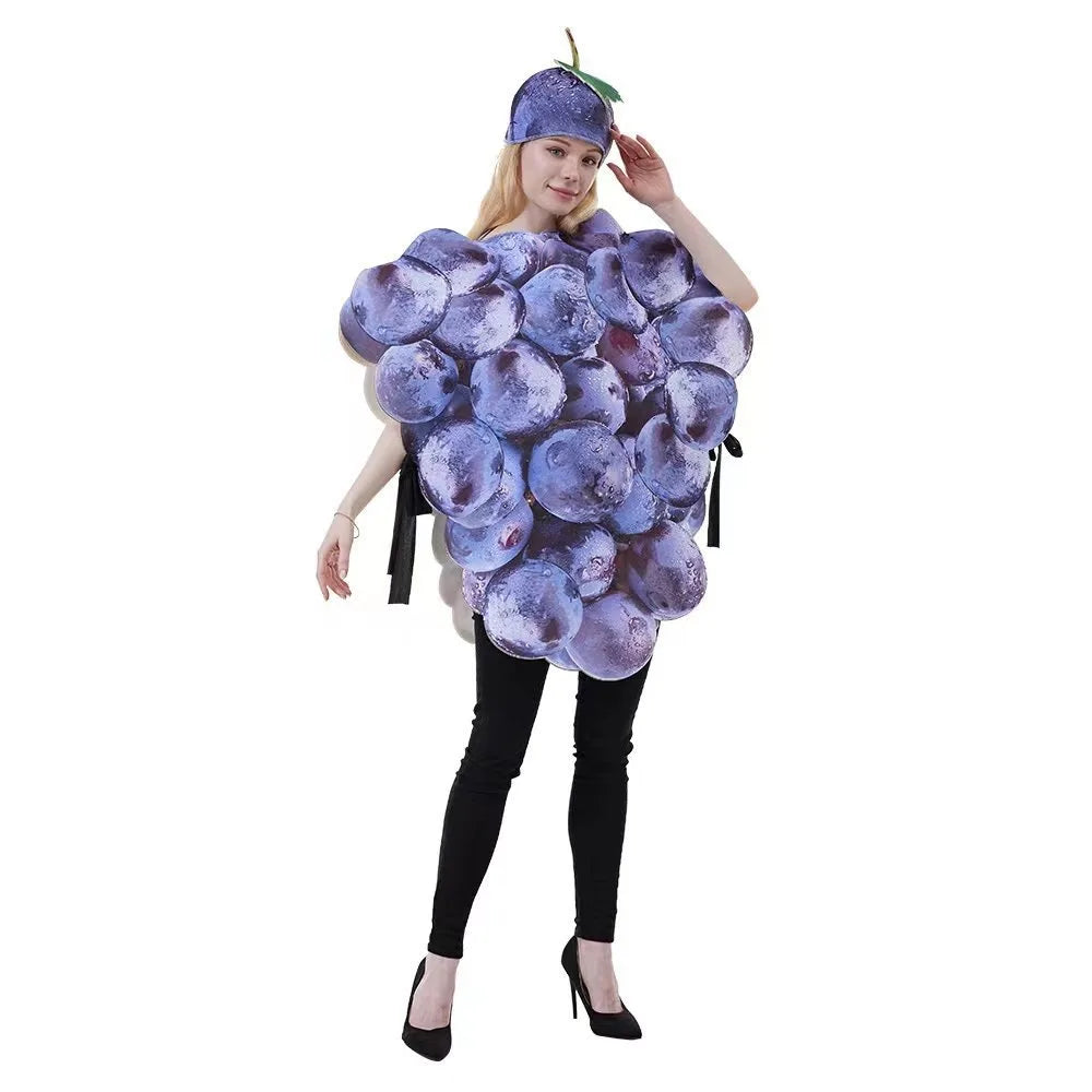 Halloween Stage Costumes Sports Games Fruit Parties Grape Costumes Role-playing Costumes Jumpsuits Performance Costumes