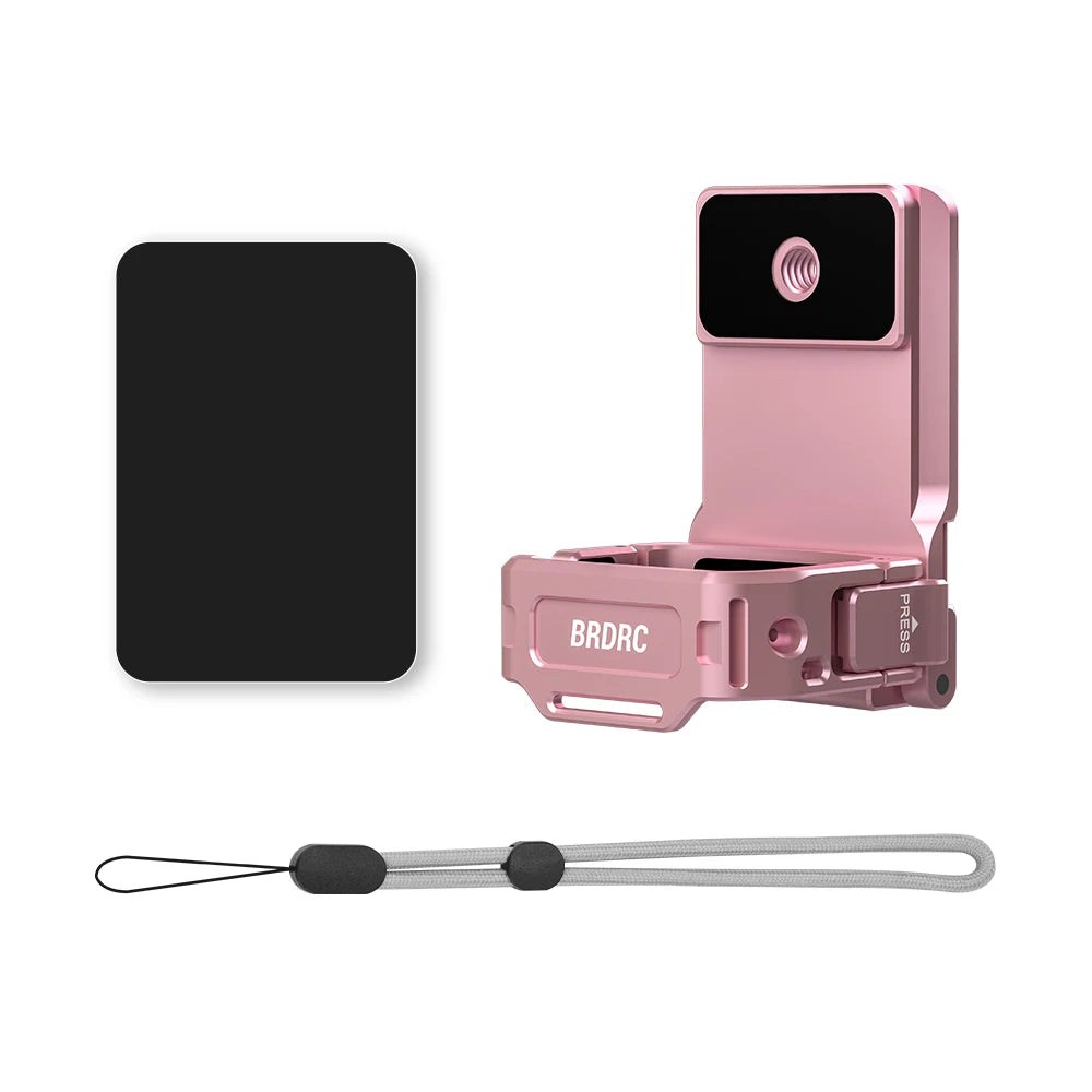 BRDRC Multi-Function Expansion Magnetic Mount for DJI Osmo Pocket 3,Aluminum Alloy Base,Pocket 3 Quick Release Accessories