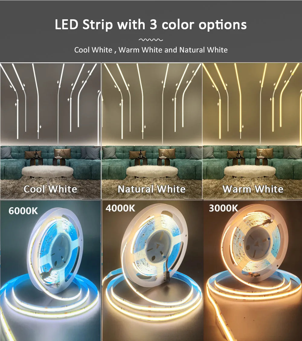 WS2811 COB Running Water Flowing LED Strip Light Horse Race Chasing Tape Wireless Remote Controller DC24V Power 20M 10M Full Set