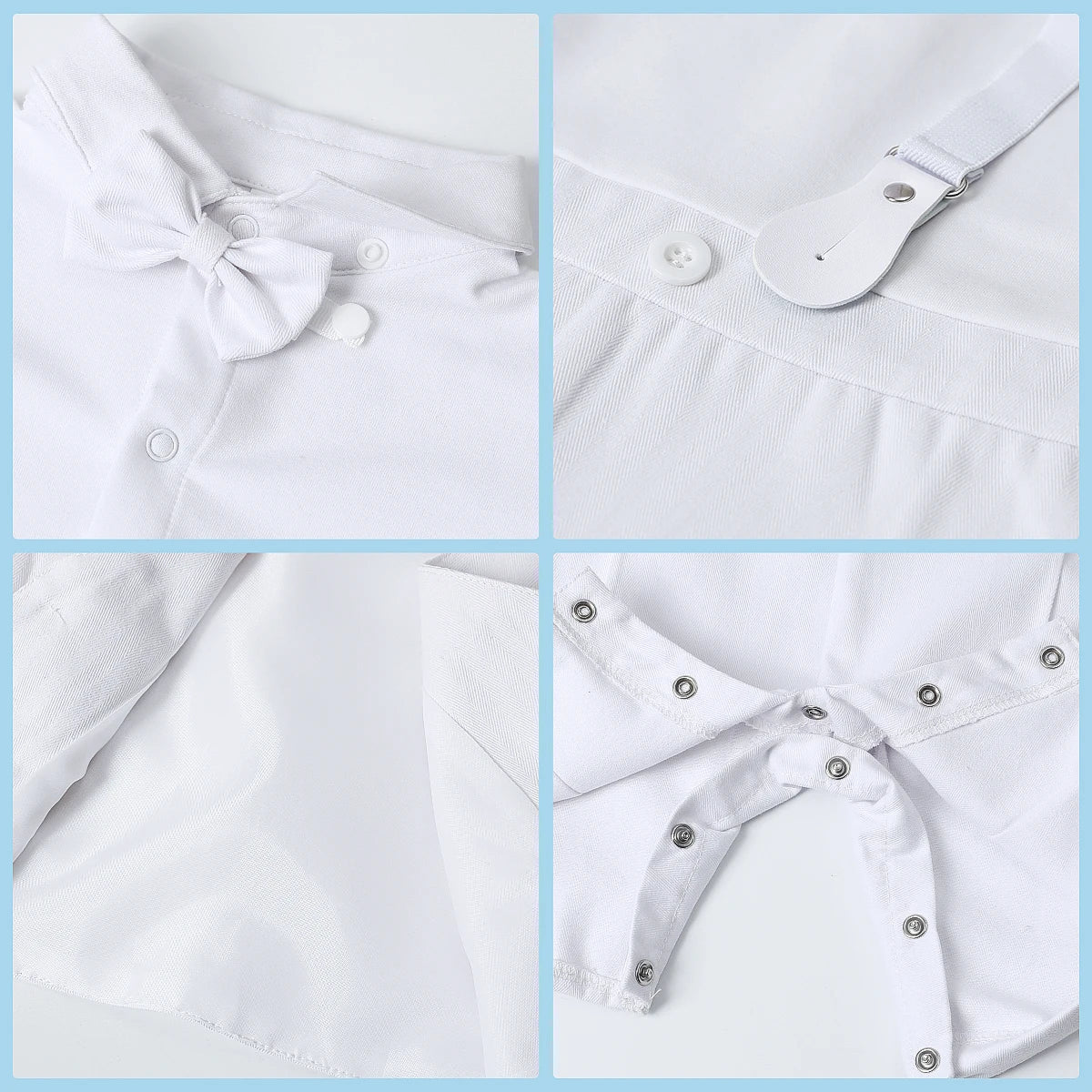 Baby Boys Baptism Outfit Infant Wedding Gentleman Set Christening Formal Birthday Party Suit Suspender Bow Tie Romper