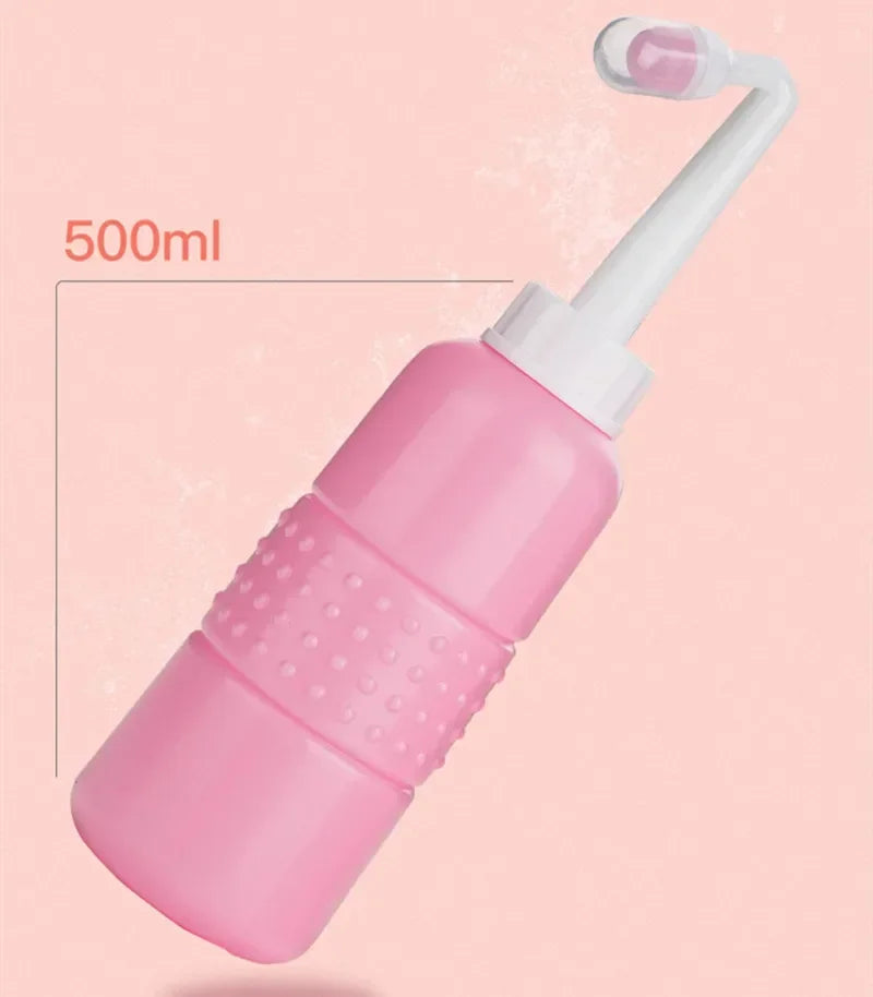New Portable Bidet Spray Handheld Travel Bidet for Pregnant Women Baby Cleansing Water Washer Bottle Baby Showers Mom Bottle
