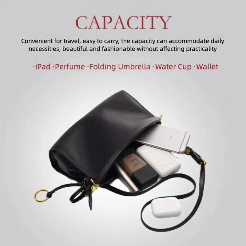 Fashionable Crossbody Bag for Women, Lightweight and Versatile Shoulder Bag, Mobile Phone Bag, Color-Blocking Design, Niche High-End Commuter Bag