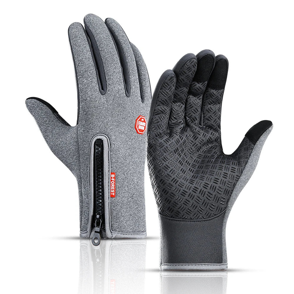 2024 Winter Warm Touchscreen Men's Gloves Sports Fishing Waterproof Ski Army Bike Snowboard Skis Skid Zipper Ladies Gloves