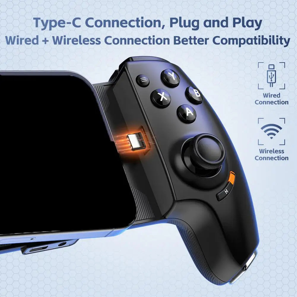 Stretchable Mobile Game Controller For IPhone Android PC Wireless Phone Controller USB-C Plug And Play Gaming Control