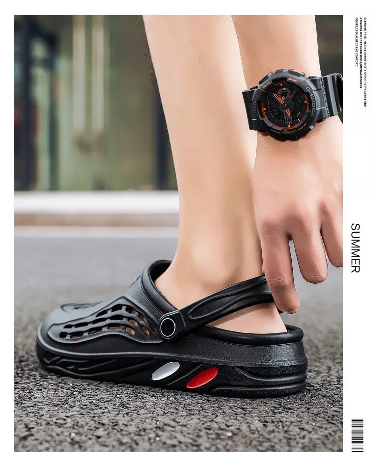 Large Size 36-49 Trend Summer Sandals For Men White Comfortable EVA Casual Clogs Man Lightweight Anti-slip Men's Beach Slippers