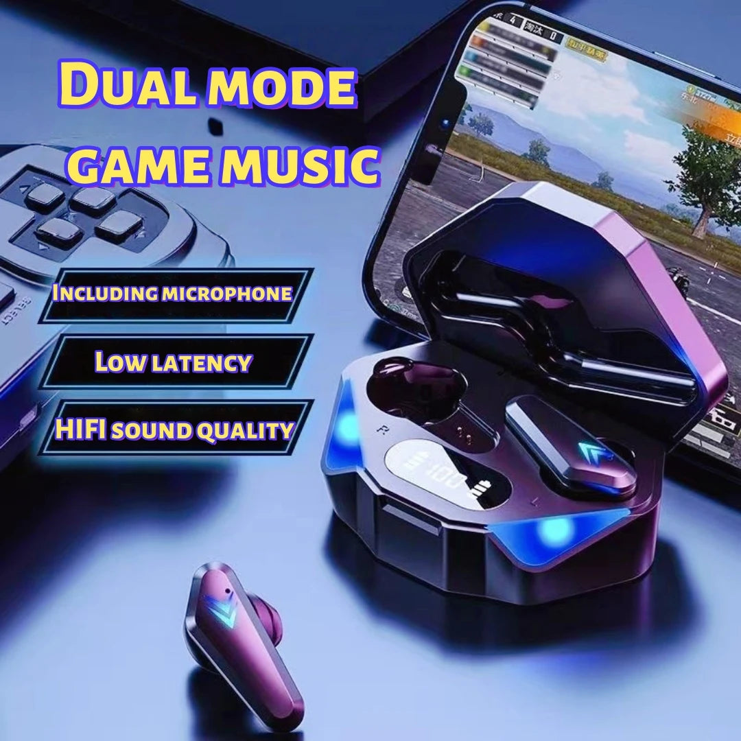 X15 Gaming Wireless Headset, Good Sound Quality, Binaural Stereo, Built-In Microphone That Can Be Called with Voice,