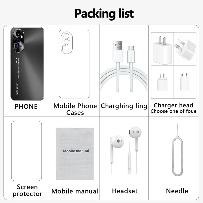 2026 Original Reno 10 Pro Phones Celular SIM Phone Unlocking Mobile Smartphone Qualcomm 8 Gen 2 Dua 5G 7.3 Android 16GB+1T AC6