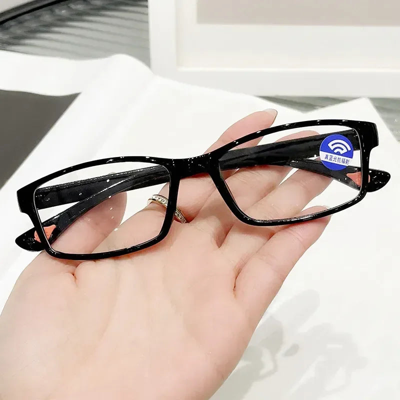 Multifocal Progressive Reading Glasses Men Intelligent Small Frame Ultralight Anti Blue Light Presbyopic Eyewear Women +1.0~+4.0