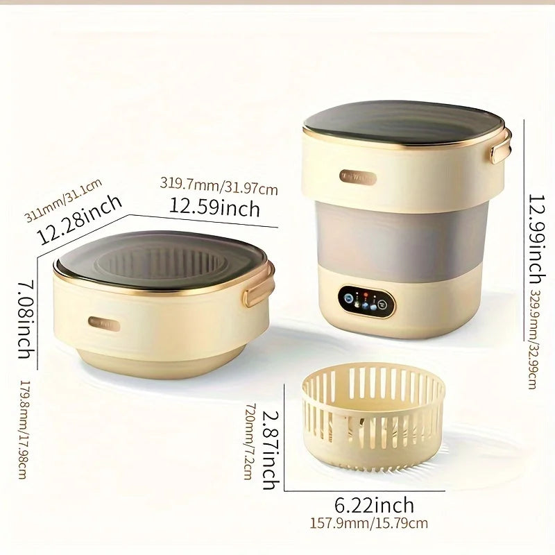 Portable Small Washing Dryer Machine Collapsible Washer Apartment Travel Socks Underwear Panties Washing Machine